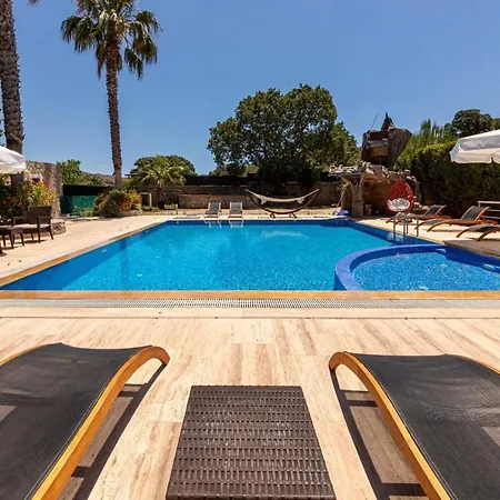 Fancy Stone House Surrounded By Palm Trees And Shared Pool Feriehus Bodrum